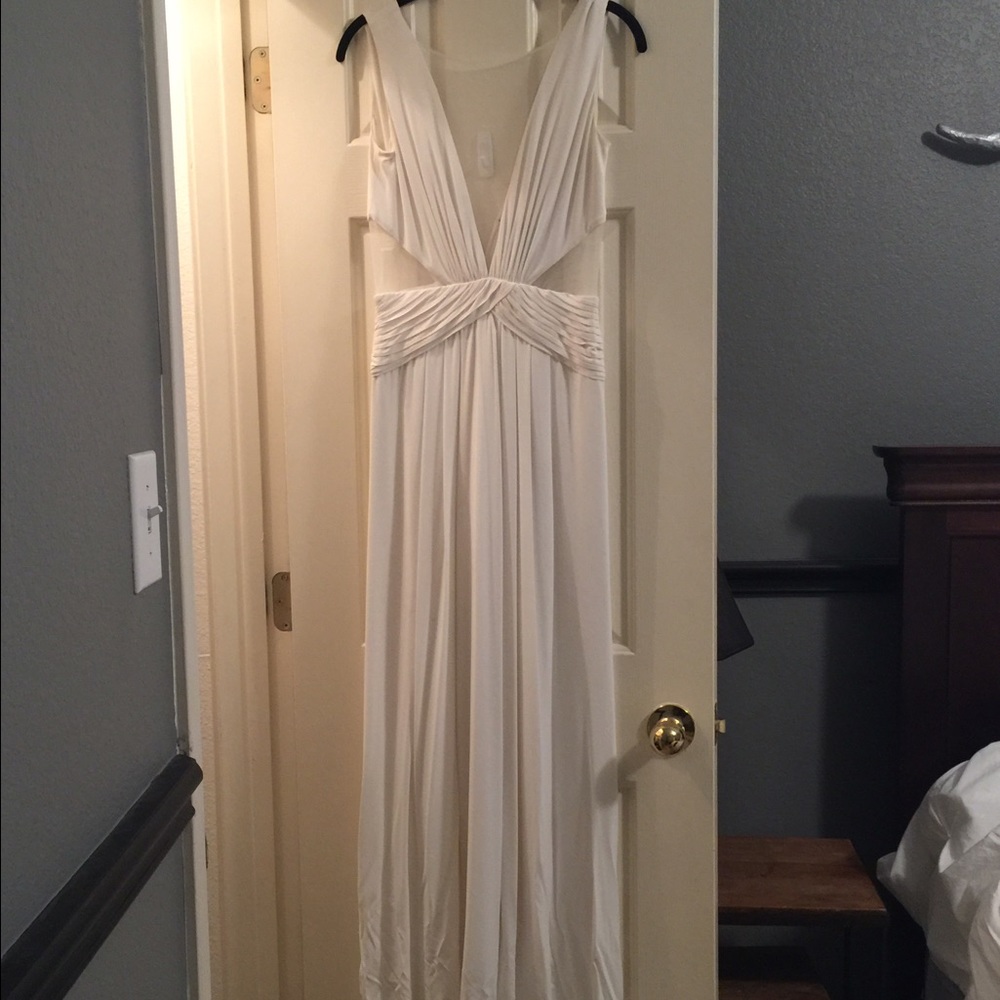 White formal dress